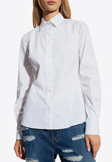 Dolce & Gabbana Long-Sleeved Tailored Shirt White F5G19T FUEEE-W0800