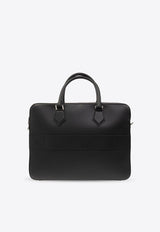 Dolce & Gabbana 3D-Effect Logo Leather Briefcase Black BM2298 AG218-80999