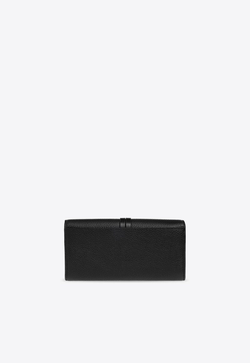 Chloé Alphabet Leather Wallet Black CHC21WP942 F57-001
