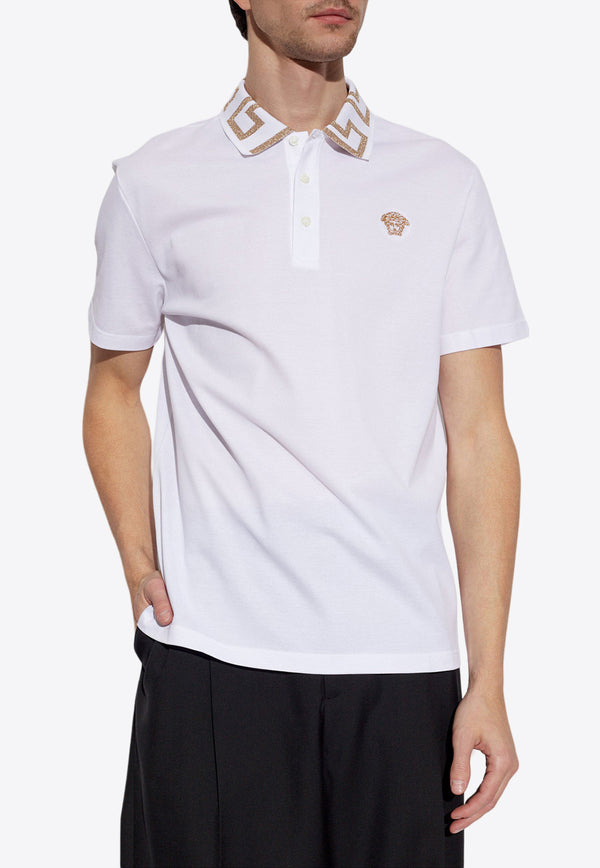 Versace Medusa and Greca Polo T-shirt A87402 1A06199-1W000