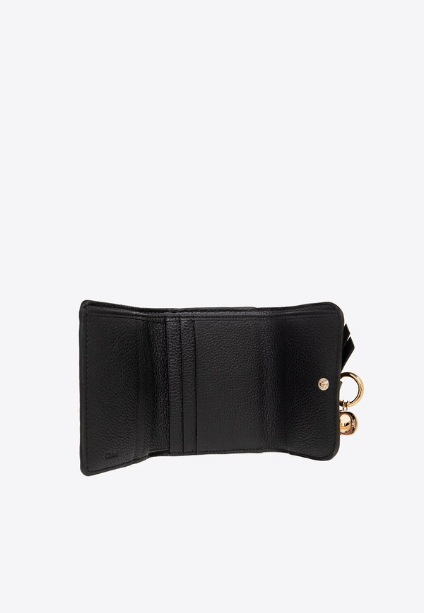 Chloé Alphabet Leather Wallet Black CHC21WP945 F57-001