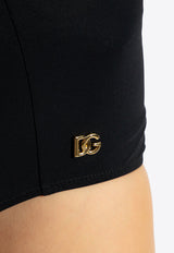 Dolce & Gabbana DG Logo High-Waist Bikini Briefs Black DÓŁ O2A16J ONO12-N0000