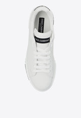 Dolce & Gabbana Portofino Leather Sneakers

 White CS2213 AA335-80001