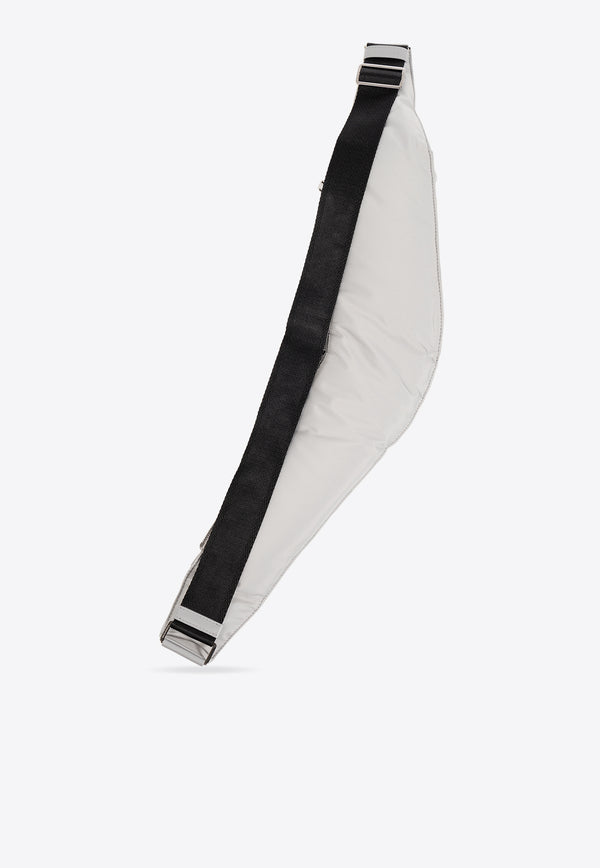 Dolce & Gabbana Logo Plate Nylon Belt Bag Gray BM2279 AP549-8B848