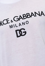 Dolce & Gabbana DG Logo Embroidered T-shirt White G8PD7Z G7B9X-W0800