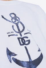 Dolce & Gabbana Marina Print Crewneck T-shirt

 White G8RK6T G7LGY-W0800