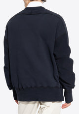 Dolce & Gabbana Logo Patch Crewneck Sweatshirt Navy G9ASTT G7K3Y-B0665