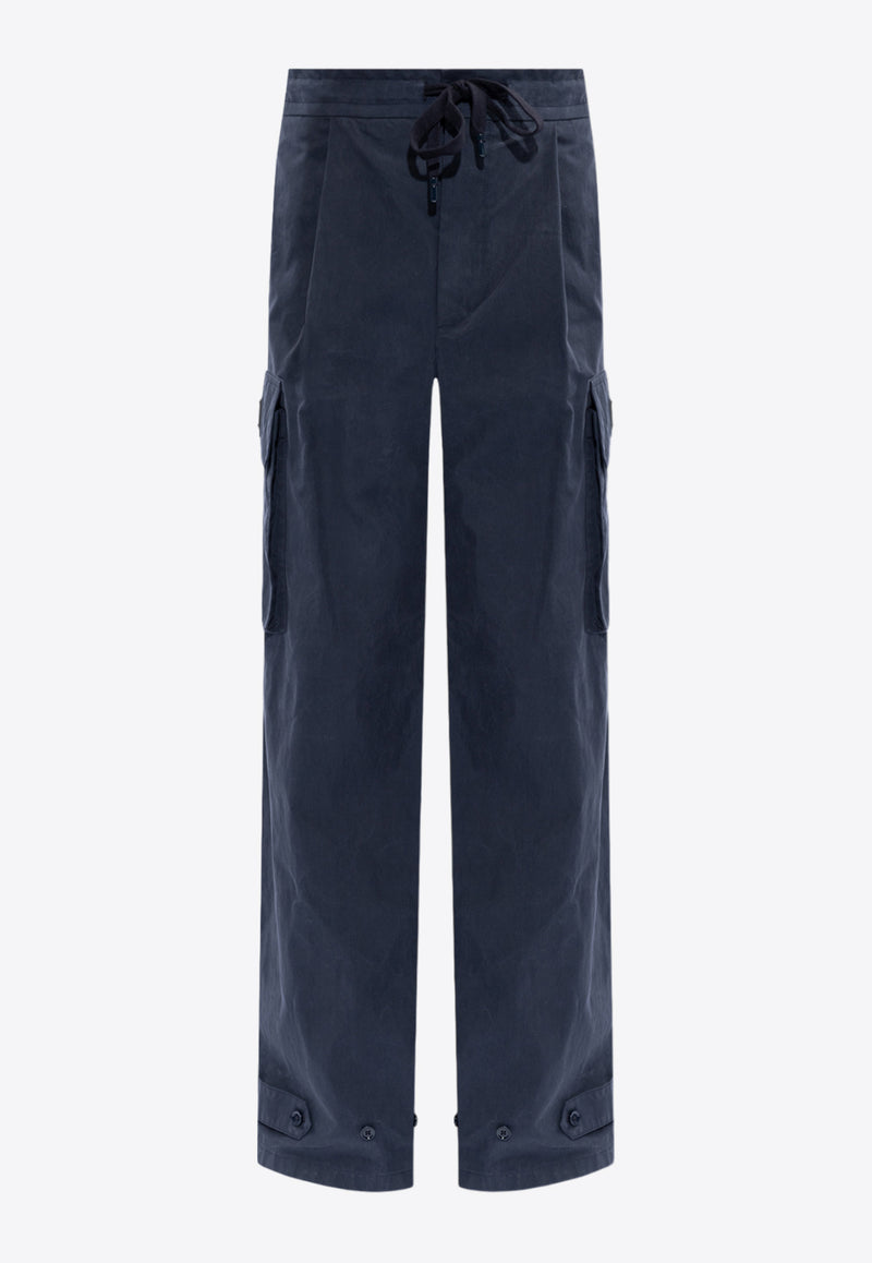 Dolce & Gabbana Logo Plaque Cargo Pants Navy GP02AT HUMTI-B4902