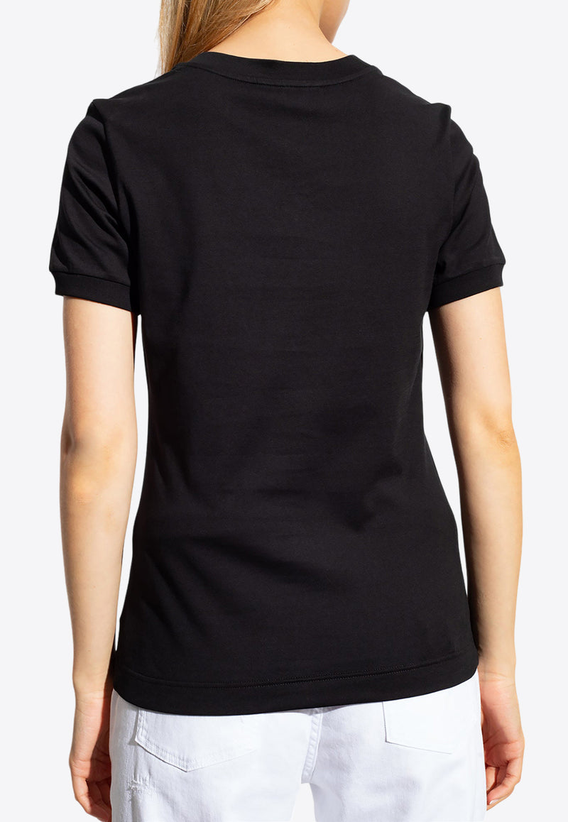 Dolce & Gabbana Crystal DG Logo T-shirt Black F8U08Z G7B3U-N0000