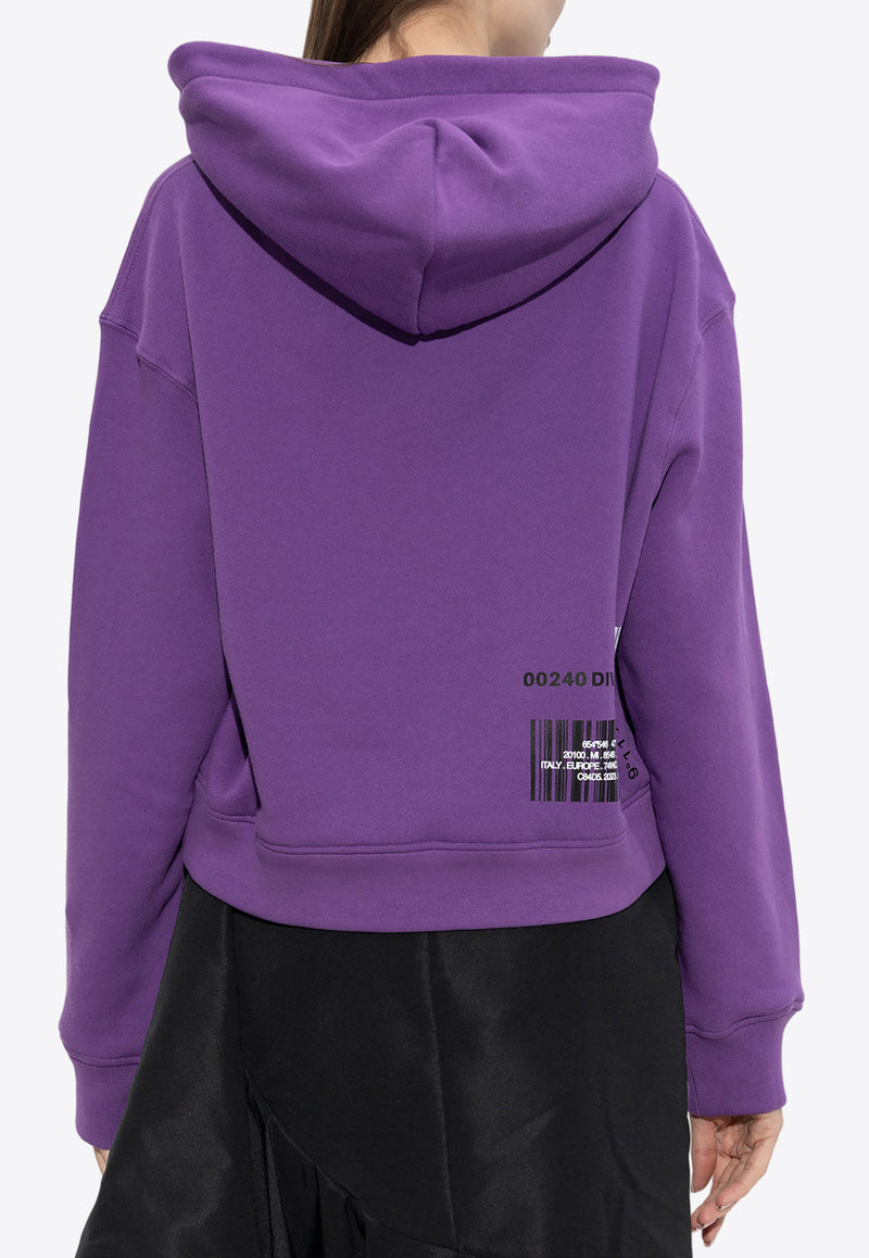 Dolce & Gabbana DGVIB3 Print Hooded Sweatshirt Purple F9R42T G7K6Y-F0392