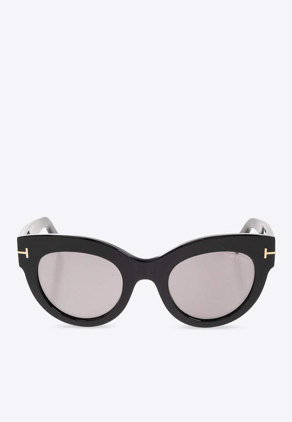 Tom Ford Lucilla Cat-Eye Sunglasses Gray FT1063 0-5101C