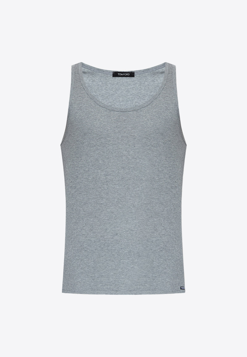 Tom Ford Ribbed Knit Tank Top Gray T4D101210 0-020