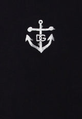Dolce & Gabbana Kids Boys DG Anchor Print T-shirt Navy L4JTBL G7L0G-B0665