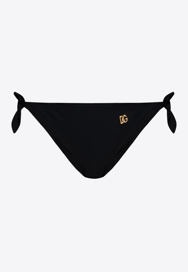 Dolce & Gabbana DG Logo Side Tie Bikini Briefs Black DÓŁ O2A06J ONO12-N0000