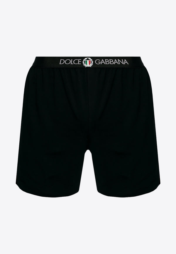Dolce & Gabbana Embroidered Logo Boxers Black M4C15J ONN94-N0000
