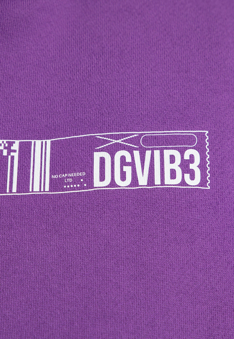 Dolce & Gabbana DGVIB3 Print Hooded Sweatshirt Purple G9AKPT G7K3E-F0392