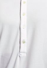 Tom Ford Henley Long-Sleeved T-shirt White T4M151040 0-100