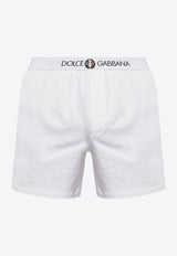 Dolce & Gabbana Logo Embroidered Waistband Boxers White M4C15J ONN94-W0800