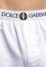 Dolce & Gabbana Logo Embroidered Waistband Boxers White M4C15J ONN94-W0800