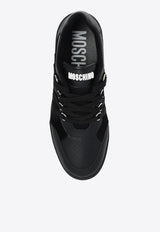 Moschino Lace Paneled Low-Top Sneakers Black MB15174G0I GW1-00A