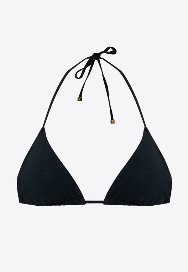 Dolce & Gabbana Halterneck Triangle Bikini Top Black GÓRA O1A00J ONO12-N0000