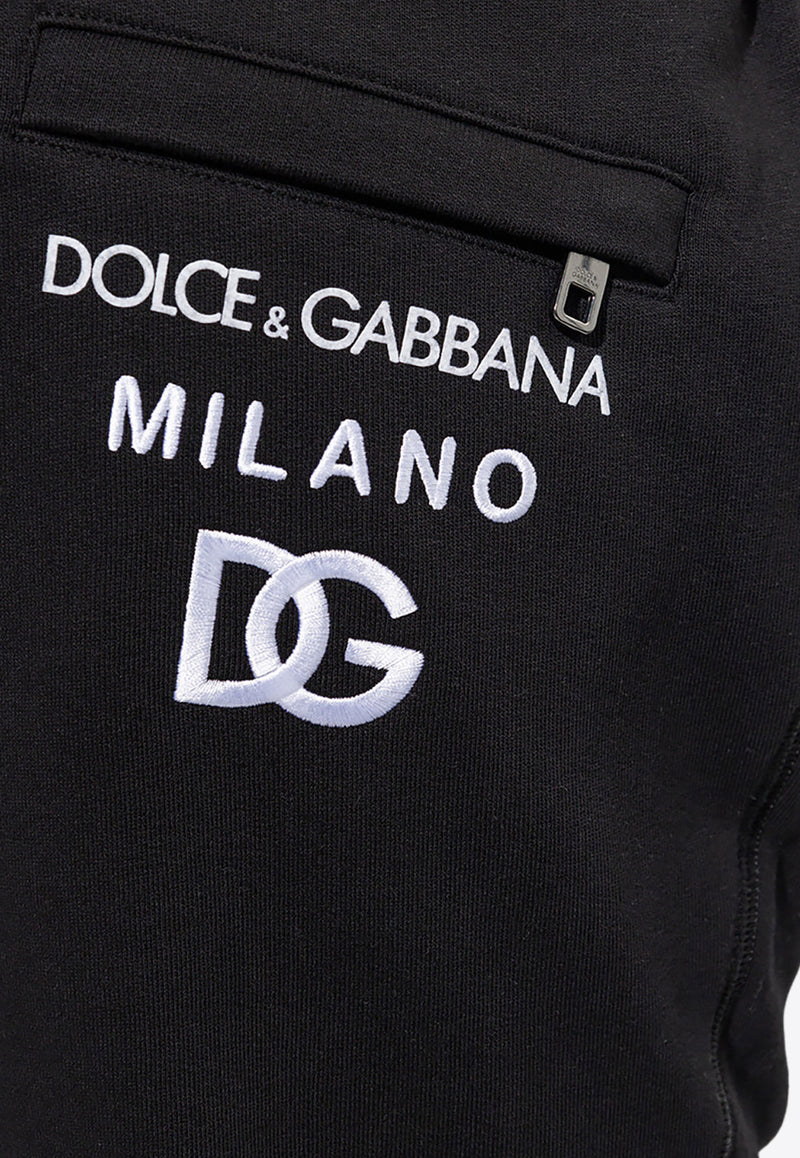 Dolce & Gabbana Logo Embroidered Track Pants Black GVF6AZ G7D6B-N0000