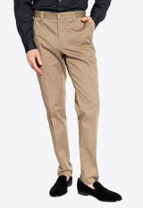 Dolce & Gabbana Straight-Leg Chino Pants Beige GY6IET GG825-M0724