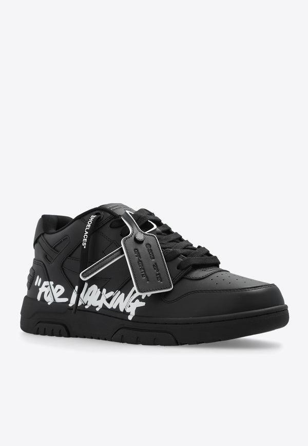 Off-White Out Of Office Leather Sneakers Black OMIA189C99 LEA012-1001