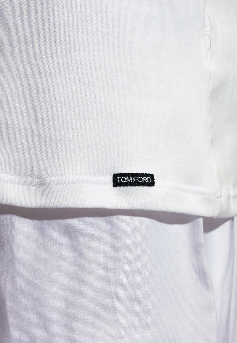Tom Ford Basic Crewneck T-shirt White T4M081040 0-100