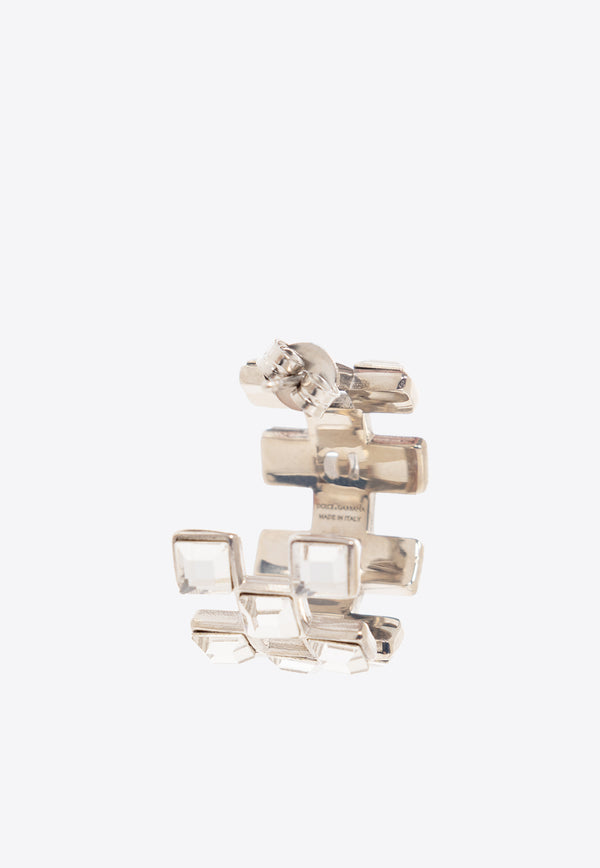 Dolce & Gabbana Crystal-Embellished Single Earring Silver WEQ2X8 W1111-87655