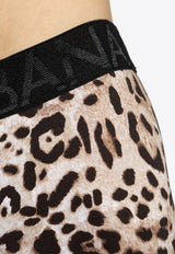 Dolce & Gabbana Leopard Print Stretch Boxers Brown M4D19J ONO03-HA93M