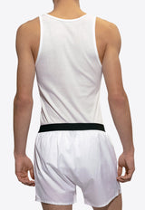 Tom Ford Ribbed Knit Tank Top White T4D101210 0-100