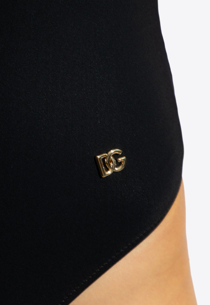 Dolce & Gabbana DG Logo One-Piece Swimsuit Black O9A46J ONO12-N0000