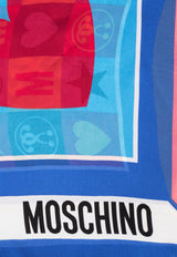Moschino Graphic Print Silk Scarf Multicolor 03106 M3067-002