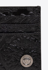 Versace Barocco-Embossed Leather Cardholder 1011452 1A10637-1B00E