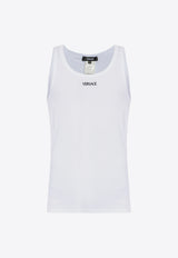 Versace Logo-Embroidered Tank Top 1013125 1A09410-1W000