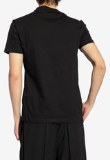 Versace Logo Print T-shirt Black 1011694 1A08584-1B000