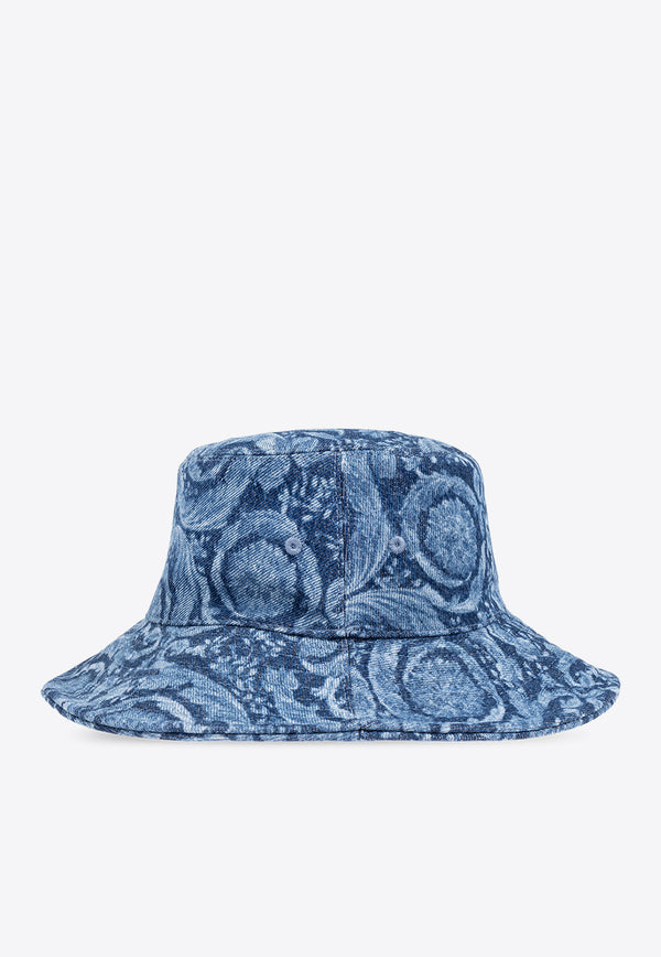 Versace Barocco Denim Bucket Hat 1012790 1A10182-2UE70