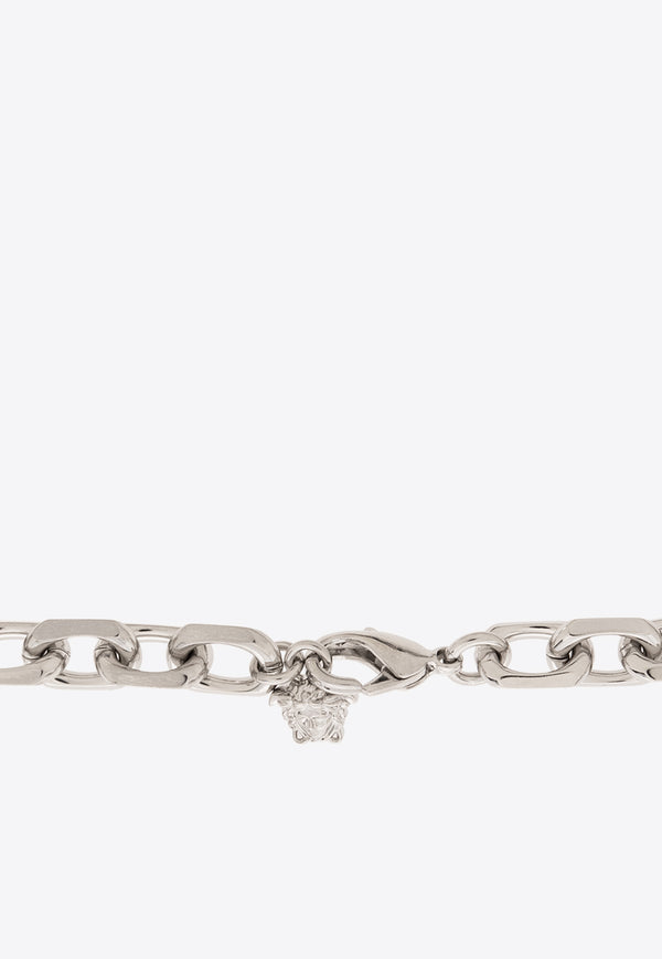 Versace Medusa Crystal Necklace Silver 1014267 1A00621-4JEE0