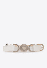 Versace Medusa '95 Leather Belt White 1014415 DV3T-1W00P