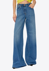 Versace Basic Wide-Leg Jeans Blue 1014104 1A10023-1D030