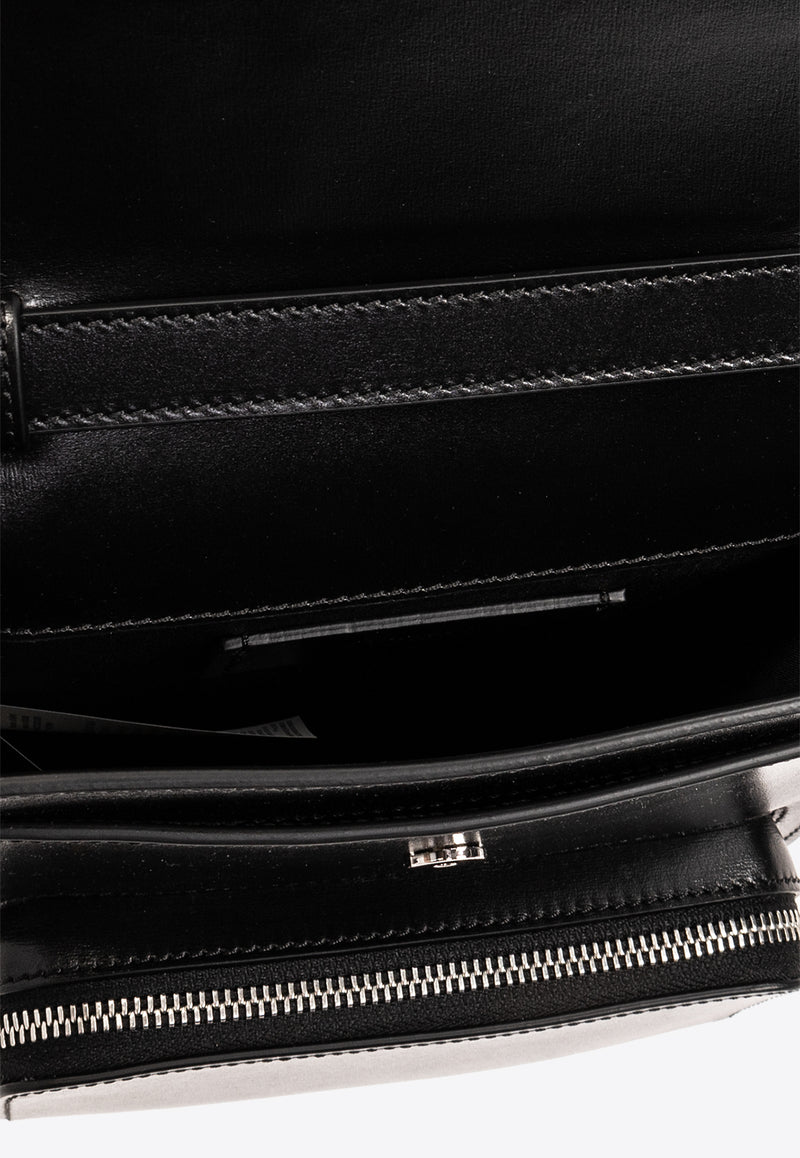 Versace Leather Crossbody Bag Black 1014466 1A09308-1B00P