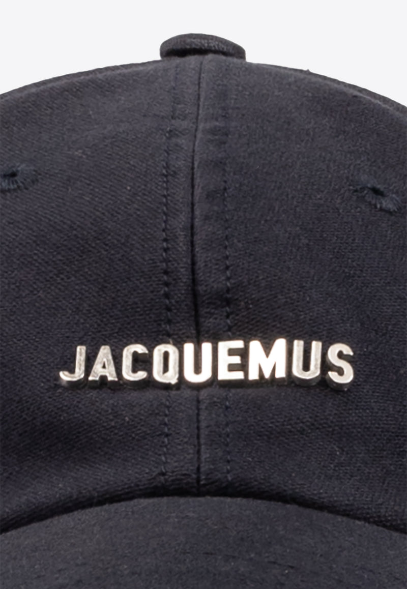Jacquemus Artichaut Frayed Baseball Cap 235AC452 5106-390 Navy