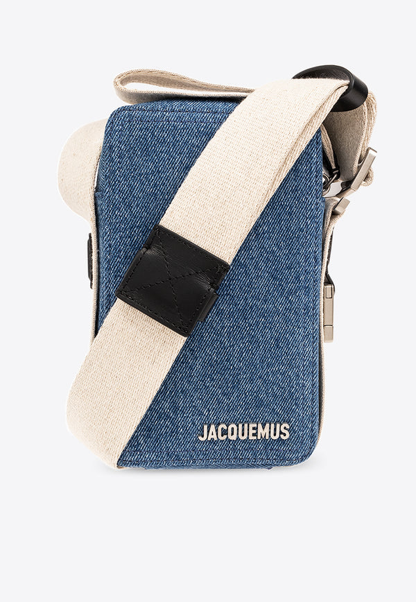 Jacquemus Le Cuerda Vertical Denim Shoulder Bag 235BA091 3176-330 Blue