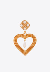 Moschino Heart Shaped Clip-On Earrings Gold 24121 A9172 8497-1606