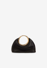 Mini Calino Ring Top Handle Bag in Nappa Leather