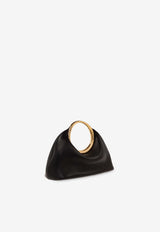 Mini Calino Ring Top Handle Bag in Nappa Leather
