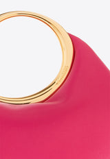 Jacquemus Mini Calino Ring Top Handle Bag in Nappa Leather 241BA395 3171-450 Pink