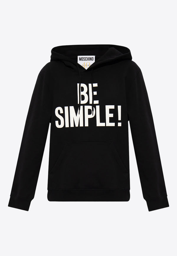 Moschino Be Simple Hooded Sweatshirt Black 241D J1711 0428-1555