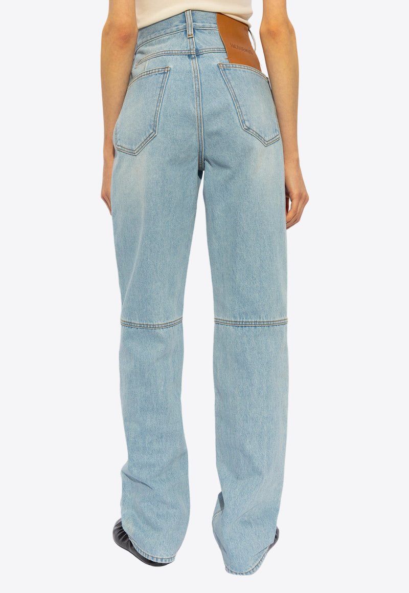 Jacquemus Droit Straight-Leg Jeans 241DE034 1513-31A Blue